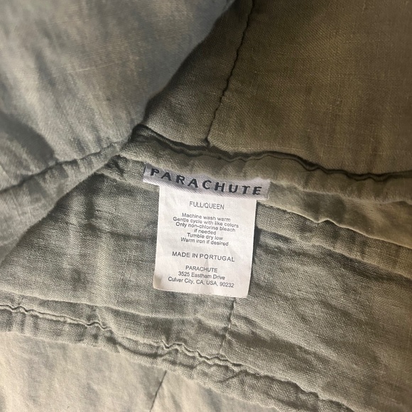 Linen Box Quilt Full/Queen Moss - Picture 3 of 3